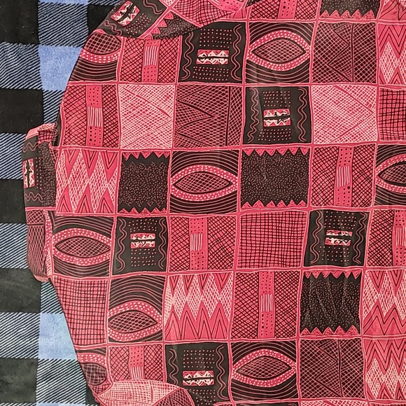 Vintage. Made in USA. Silver Threads. 💯 Polyester. Button- down. Women's XL - Picture 15 of 16